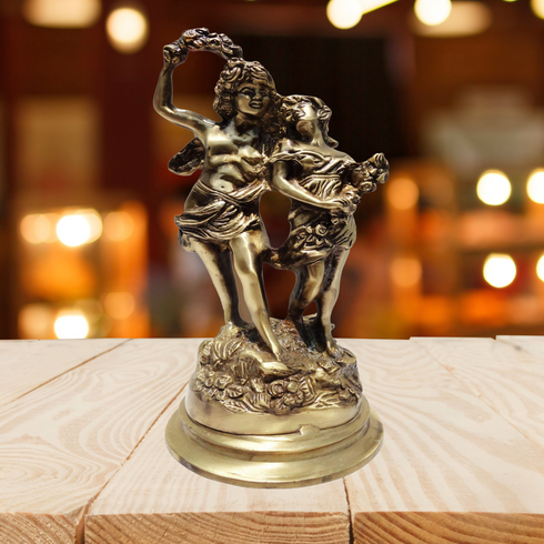Brass Lady Stute Statue 4.24kg