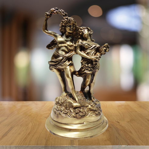 Brass Lady Stute Statue 4.24kg