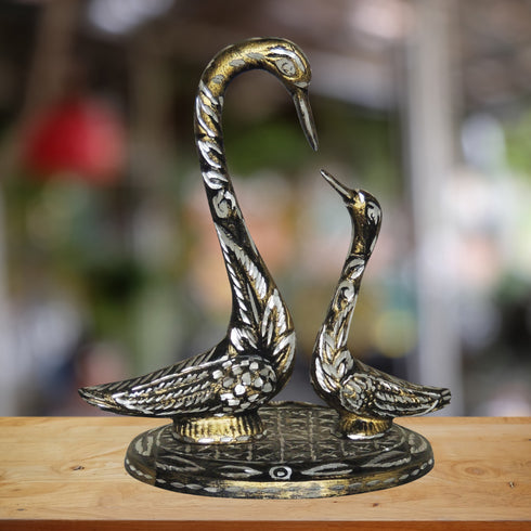 Brass Duck Pair Statue 0.7kg