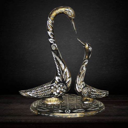 Brass Duck Pair Statue 0.7kg