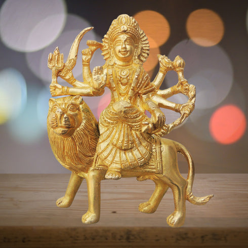 Brass Durga Ji Goddess Statue 1kg