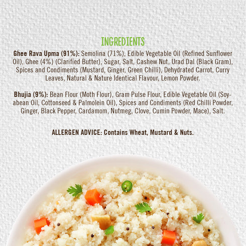 Mom's Ghee Rava Upma with Bhujia