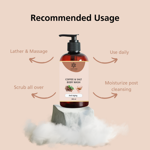 Natuur Coffee & Salt Body Wash Cellulite, Aging, Cleansing 300ml