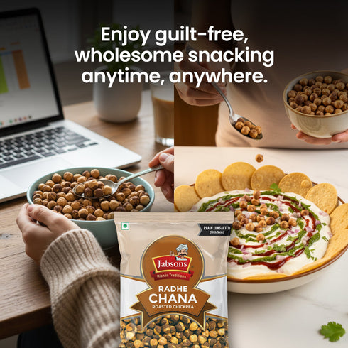Jabsons Foods Radhe Plain Roasted Chana