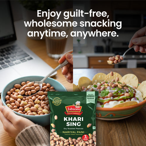 Jabsons Foods Coconut Water Khari Sing Roasted Peanuts