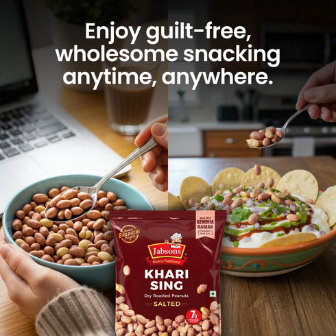 Jabsons Foods Khari Sing (With Skin) Roasted Peanuts