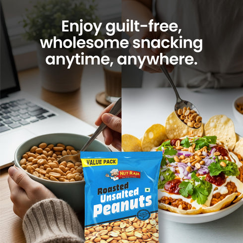 Jabsons Foods Unsalted Roasted Peanuts