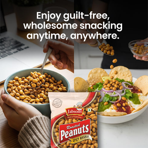 Jabsons Foods Spicy Masala Roasted Peanuts