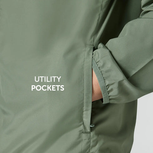 XYXX Ozone Polyester Parka Jacket - Sage Green