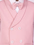 Vastramay Boy's White And Pink Shirt Blazer Waist Coat And Pant