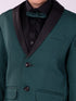 Vastramay Boy's Black And Green Shirt Blazer And Pant