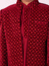 Vastramay Boy's Maroon Jodhpuri And Kurta Pyjama Combo Set