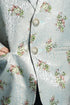 VASTRAMAY Green Jacquard Baap Beta Blazer Set