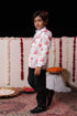 VASTRAMAY Boy's Peach Floral Print Blazer