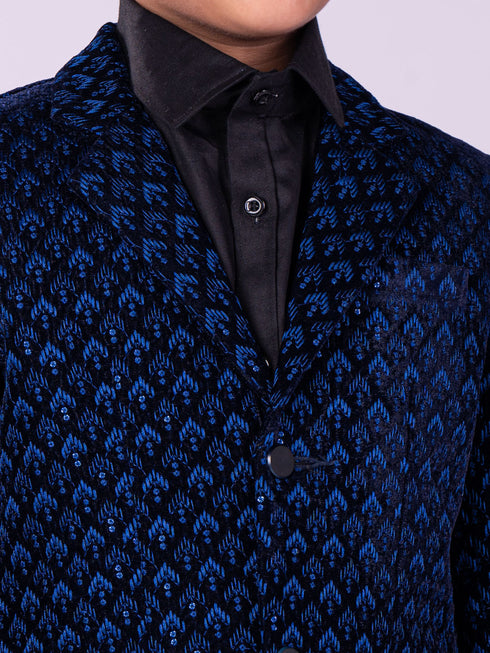 Vastramay Boy's Navy Blue Blazer