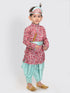Vastramay Boy's Janmashtami Printed Krishna Kurta and Dhoti Set