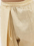 Vastramay Boy's Gold Silk Blend Solid Dhoti