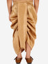Vastramay Boy's Rose Gold Silk Blend Solid Dhoti
