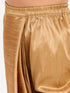 Vastramay Boy's Rose Gold Silk Blend Solid Dhoti