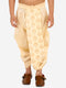Vastramay Boy's Gold Silk Blend Embroidered Dhoti