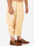Vastramay Boy's Gold Silk Blend Embroidered Dhoti
