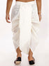 Vastramay Boy's Cream Silk Blend Embroidered Dhoti