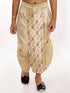 Vastramay Boy's Golden Silk Blend Embroidered Dhoti