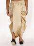 Vastramay Boy's Gold Silk Blend Embroidered Dhoti
