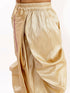 Vastramay Boy's Gold Silk Blend Embroidered Dhoti