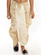 Vastramay Boy's Gold Silk Blend Embroidered Dhoti