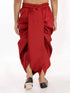 Vastramay Boy's Maroon Silk Blend Embroidered Dhoti