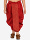 Vastramay Boy's Maroon Silk Blend Embroidered Dhoti