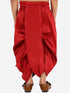 Vastramay Boy's Maroon Silk Blend Embroidered Dhoti