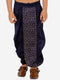 Vastramay Boy's Navy Blue Silk Blend Embroidered Dhoti