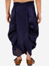 Vastramay Boy's Navy Blue Silk Blend Embroidered Dhoti
