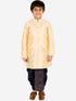 Vastramay Boy's Navy Blue Silk Blend Embroidered Dhoti
