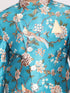 Vastramay Boy's Multicolored-Base-Turquoise Indowestern Set