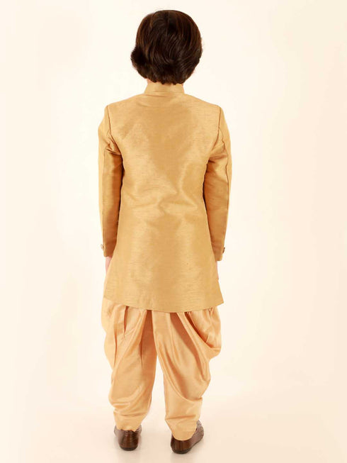 Vastramay Boys Beige Indo Western Set