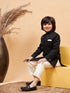 Vastramay Boys' Black Indo-western Set