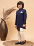 Vastramay Boys' Blue Indo-western Set