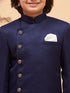 Vastramay Boys' Blue Indo-western Set