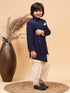 Vastramay Boys' Blue Indo-western Set
