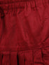 JBN CREATION Boys Rose Gold And Maroon Woven Kurta Set With Brocade Nehru Jacket