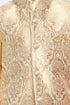 Vastramay Boys Gold Cotton Silk Blend Kurta, Waistcoat and Pyjama Set