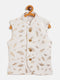 Vastramay White And Gold Scuba Foil Print Nehru Jacket