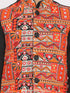 Vastramay Boys' Orange And Black Nehru Jacket