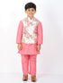 Vastramay Boys Multicolor-Base-Cream Nehru Jacket