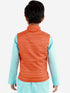 Vastramay Boys Orange Matka Silk Blend Nehru Jacket