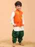 Vastramay Boy's Republic Day Special Jacket Kurta Dhoti set