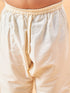 Vastramay Boy's Black Mirror Work Jacket And Solid Kurta Pyjama Set
